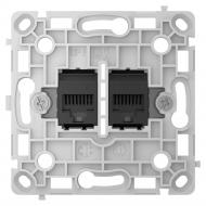 Механизм интернет-розетки Ajax OutletCore (LAN) вертикальный [55] ASP черный