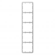 Рамка Ajax Frame (5 seats) vertical для пяти розеток или выключателей белый Рамка Ajax Frame (5 seats) vertical для пяти розеток или выключателей белый