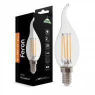 Лампа светодиодная Feron Filament LB-59 CF37 4 Вт E14 4000 К 230 В прозрачная 25576