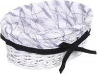 Корзинка плетеная Tony Bridge Basket с текстилем 28х20х12 см HQN20-2CD-5