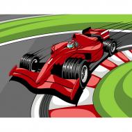 Розмальовка за номерами Strateg Неймовірний гонщик 30х40 см SS-6452 Розмальовка за номерами Strateg Неймовірний гонщик 30х40 см SS-6452