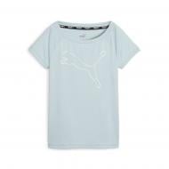 Футболка Puma TRAIN FAVORITE JERSEY CAT TEE 52242021 р.S блакитний