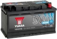 Аккумулятор автомобильный Yuasa 800Ah 80A 12V «+» справа (YBX9115)