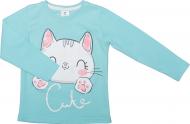 Футболка для девочек Luna Kids с принтом Cute р.116 ментоловый