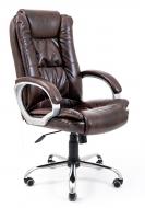 Офісне крісло керівника Richman Каліфорнія Титан Dark Brown Хром М2 AnyFix Коричневе