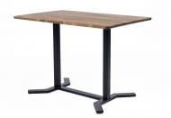 Стол обеденный LORI Рест Еко 1100x700x750мм дымчатый/черный Стол обеденный LORI Рест Еко 1100x700x750мм дымчатый/черный