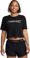 Футболка Nike Pro Short-Sleeve Cropped Tee HF0762-010 р.S чорний