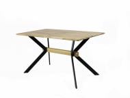 Стол обеденный LORI Денвер Еко 1400x800x760мм дуб натуральный/черный