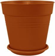 Горщик пластиковий Алеана Глорія круглий 0,6 л теракот (114015)