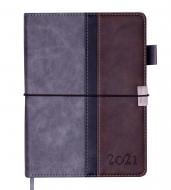 Дневник датированный Libero серый Buromax Bravo A5 2021 BM.2117-09