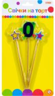 Набор свечей Stars "0" 4,5 см 3 шт. Maxi 3 шт.