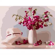 Раскраска по номерам Strateg Натюрморт со шляпкой 40х50 см GS046