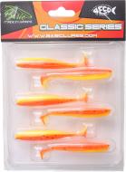 Приманка риболовна Basic Lures 75 мм 6 шт. White Bait 4,0 помаранчевий з жовтим