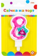 Свеча Цифра Princess "8" 7,62 см Maxi