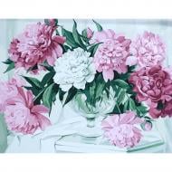 Раскраска по номерам Strateg Роскошные пионы 40х50 см GS057