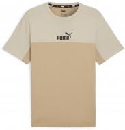 Футболка Puma ESS+ BLOCK TEE 84742683 р.S бежевий