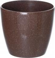 Горшок пластиковый Алеана Матильда круглый 0,9 л мокко (114092)