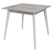 Стол обеденный Монтана 780(780)x780x750мм белый/бетон