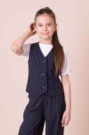 Костюм шкільний для дівчинки Mevis (01) р. 134 синій/смужка Арт. 5487