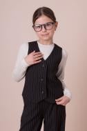 Костюм шкільний для дівчинки Mevis (02) р. 128 чорний/смужка Арт. 5487 Костюм шкільний для дівчинки Mevis (02) р. 128 чорний/смужка Арт. 5487