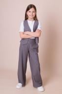 Костюм шкільний для дівчинки Mevis (03) р. 140 сірий/смужка Арт. 5487 Костюм шкільний для дівчинки Mevis (03) р. 140 сірий/смужка Арт. 5487