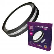 Світильник стельовий ELM TOLEDO D505 мм 3000-6500 К, 4900lm, пульт ДУ 70 Вт чорний 26-0137