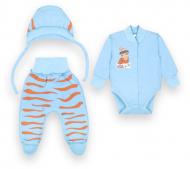 Комплект для новорожденных Габби Африканская зима светло-голубой р.56 KT-20-19- 3