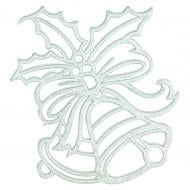 Елочная игрушка Дзвіночки 2Д 12 см белый