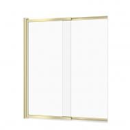 Шторка для ванни Cersanit Larga 140х115 розсувна матове золото
