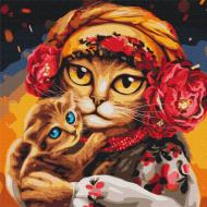 Картина за номерами Сім'я котиків ©Маріанна Пащук PBS53117M 50x50 см Brushme