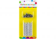 Набор свечей Jumbo с блестками 12 шт. 8 см Maxi