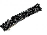 Заколка для волос MISO accessory средняя с бусинками черная