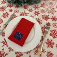 Скатерть тефлоновая Метрополитан 320x170 см красный Delight