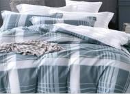 Комплект постельного белья Blue Check 1,5 синий La Nuit