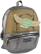 Рюкзак молодежный Mandalorian - The Child Silver Casual Fashion Faux-Leather Backpack 2100003225