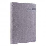 Щоденник датований Boss сірий лінія Leo Planner A5 2021