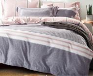 Комплект постельного белья Taupe Stripes 193 TC 2,0 бело-серый La Nuit