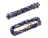 Заколки для волос MISO accessory с бусинками синяя