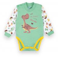 Боди для мальчика для девочки GABBI Зооленд р.62 зеленый BD-20-21-1