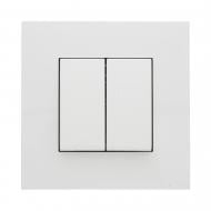 Кнопка звонка двухклавишный Efapel Quadro без подсветки белый 4616212 SBR Кнопка звонка двухклавишный Efapel Quadro без подсветки белый 4616212 SBR