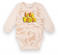 Боди для мальчика для девочки GABBI Зооленд р.68 бежевый BD-20-21-2 Боди для мальчика для девочки GABBI Зооленд р.68 бежевый BD-20-21-2
