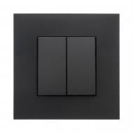 Кнопка звонка двухклавишный Efapel Quadro без подсветки черный матовый 4616212 SPM Кнопка звонка двухклавишный Efapel Quadro без подсветки черный матовый 4616212 SPM