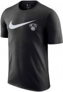 Футболка Nike Brooklyn Nets Swoosh Essential FQ6351-010 р.S черный
