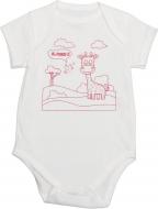 Боди для девочки Модний Карапуз р.62 бело-розовый 303-00023-2