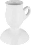 Подсвечник керамический Goblet белый 14х11,3х6,5 см