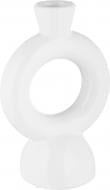 Подсвечник керамический Loop белый 15х6,7х3,5 см