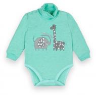 Боді для хлопчика для дівчинки GABBI Зооленд р.80 ментоловий BD-20-21-5
