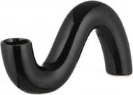 Подсвечник керамический Wave черный 8х16х 2,7 см