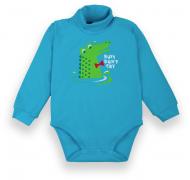 Боди для мальчика GABBI Зубастики р.92 бирюзовый BD-20-23-2 Боди для мальчика GABBI Зубастики р.92 бирюзовый BD-20-23-2