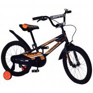 Велосипед детский Like2bike 2-колесный 14" Rider черный с оранжевым 211405 
